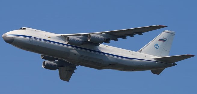 Antonov An-124 Ruslan cargo aircraft for Martha's Vineyard charter