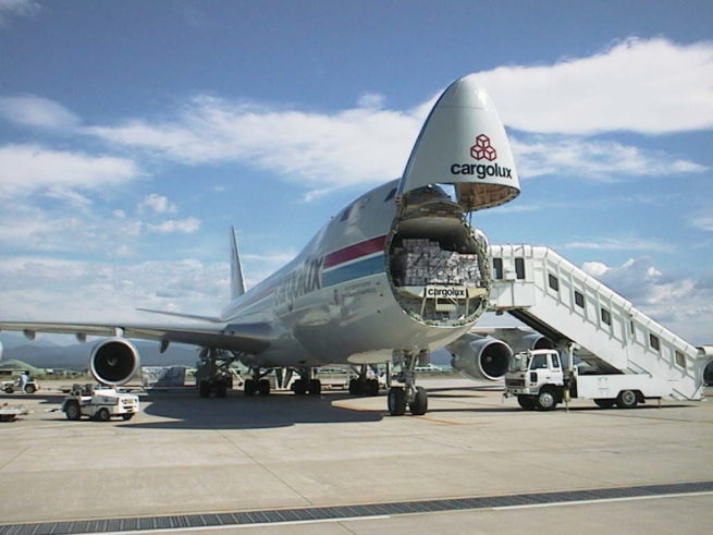 Boeing 747-400F cargo aircraft for Martha's Vineyard charter