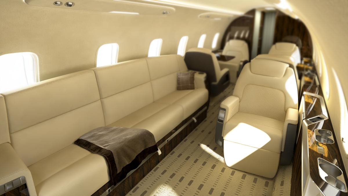 Bombardier Challenger 3500 view for Martha's Vineyard charter