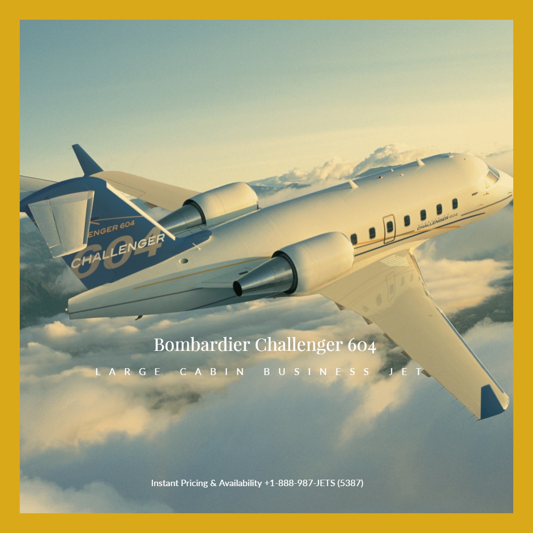 Challenger 604 heavy jet for Martha's Vineyard charter