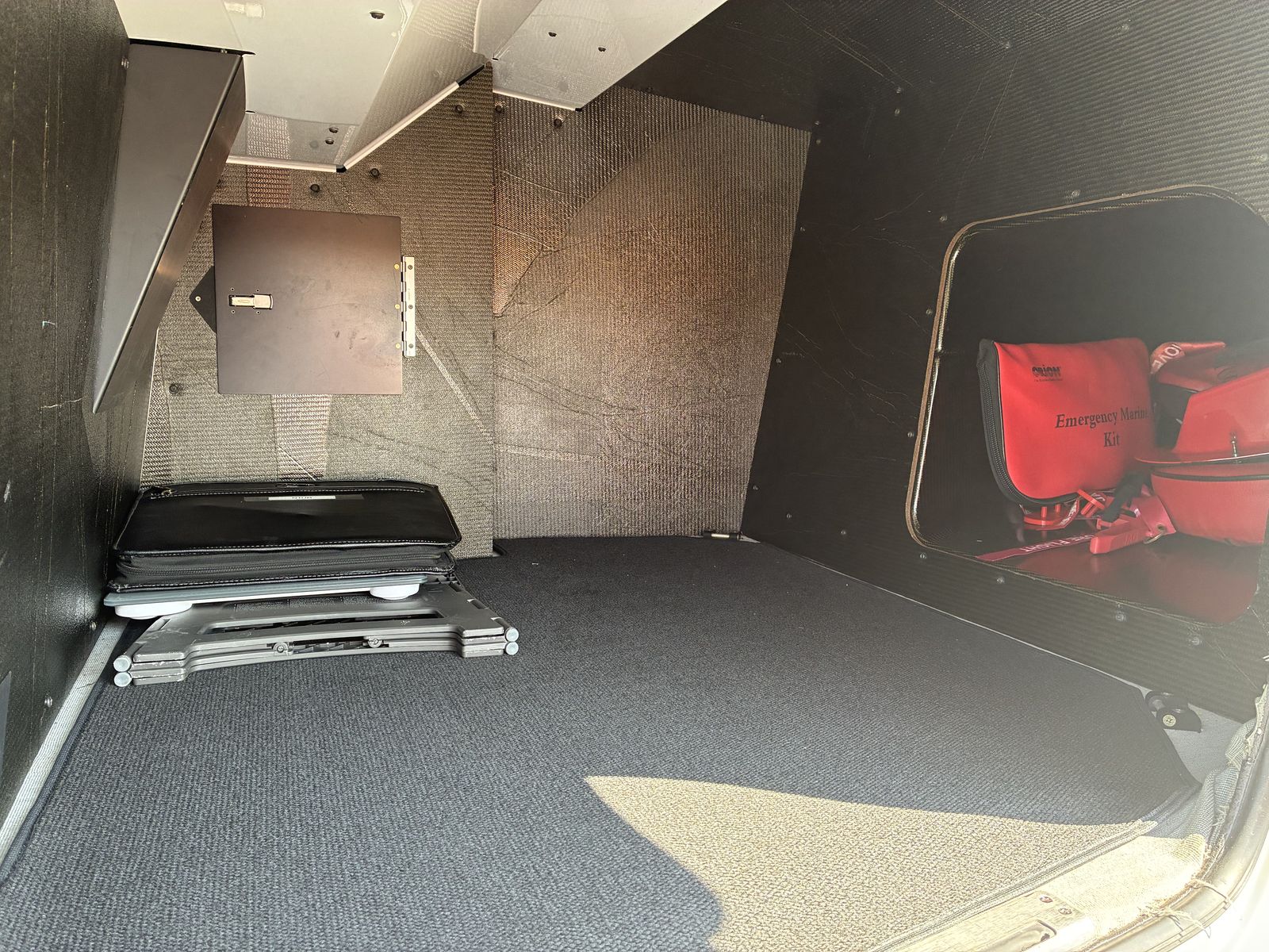 Cirrus Vision Jet SF50 baggage compartment for Martha's Vineyard charter