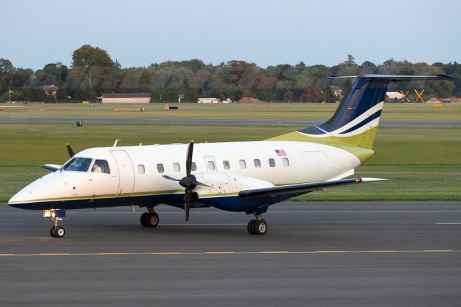 Embraer EMB-120 Brasilia cargo aircraft for Martha's Vineyard charter