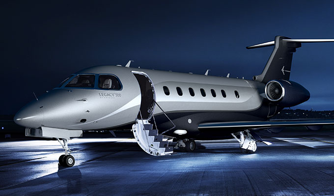 Embraer Legacy 500 view for Martha's Vineyard charter