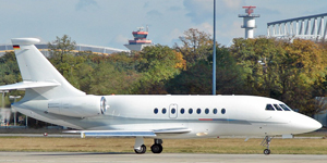 Falcon 2000 exterior for Martha's Vineyard charter