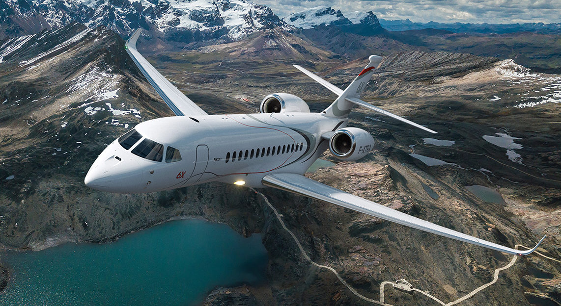 Dassault Falcon 6X long range jet for Martha's Vineyard charter