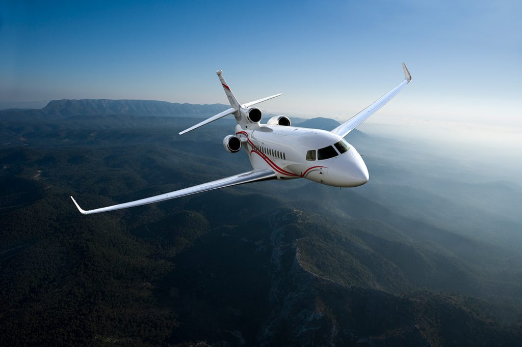Falcon 7X long range jet for Martha's Vineyard charter