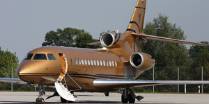 Falcon 7X view for Martha's Vineyard charter