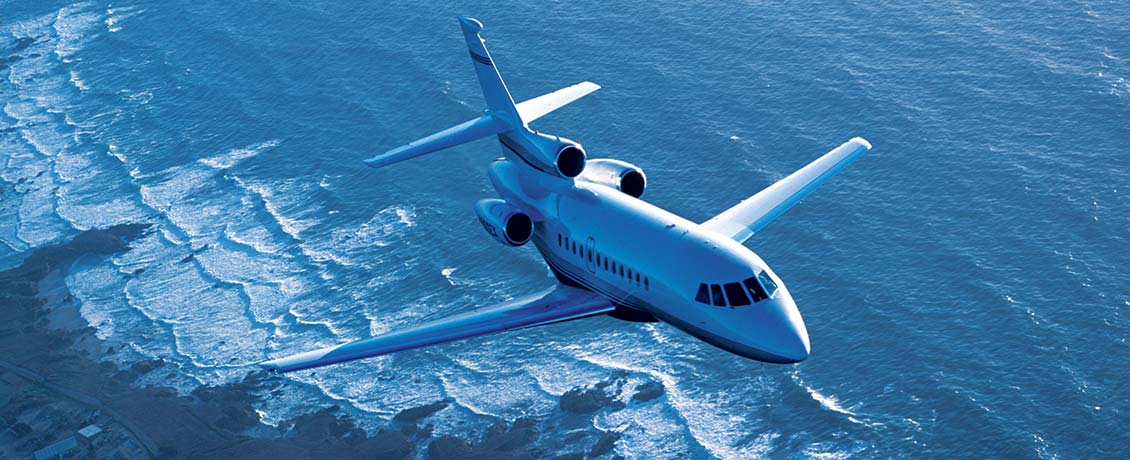 Dassault Falcon 900EX view for Martha's Vineyard charter