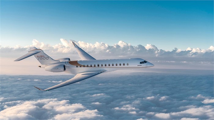 Bombardier Global 7500 view for Martha's Vineyard charter