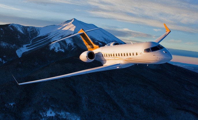 Global Express view for Martha's Vineyard charter