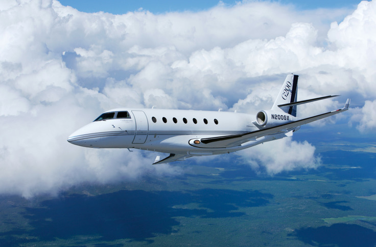 Gulfstream G200 super midsize jet for Martha's Vineyard charter
