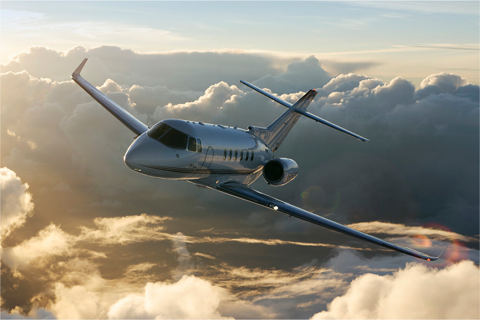 Hawker 900XP view for Martha's Vineyard charter