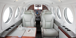 King Air 200 view for Martha's Vineyard charter