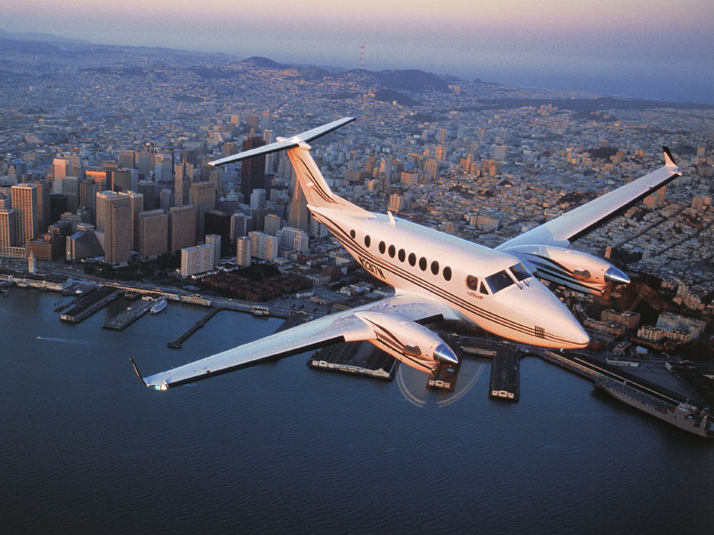 King Air 200 view for Martha's Vineyard charter