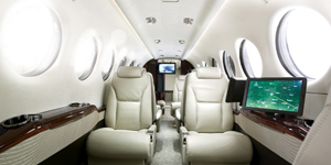 King Air 350 view for Martha's Vineyard charter