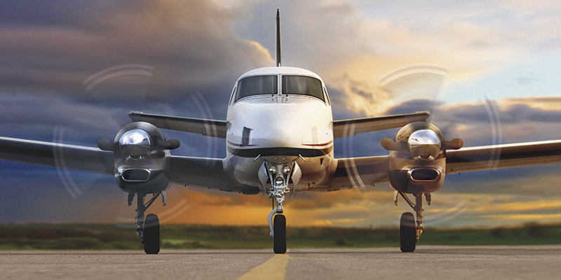 Beechcraft King Air C90GTx view for Martha's Vineyard charter
