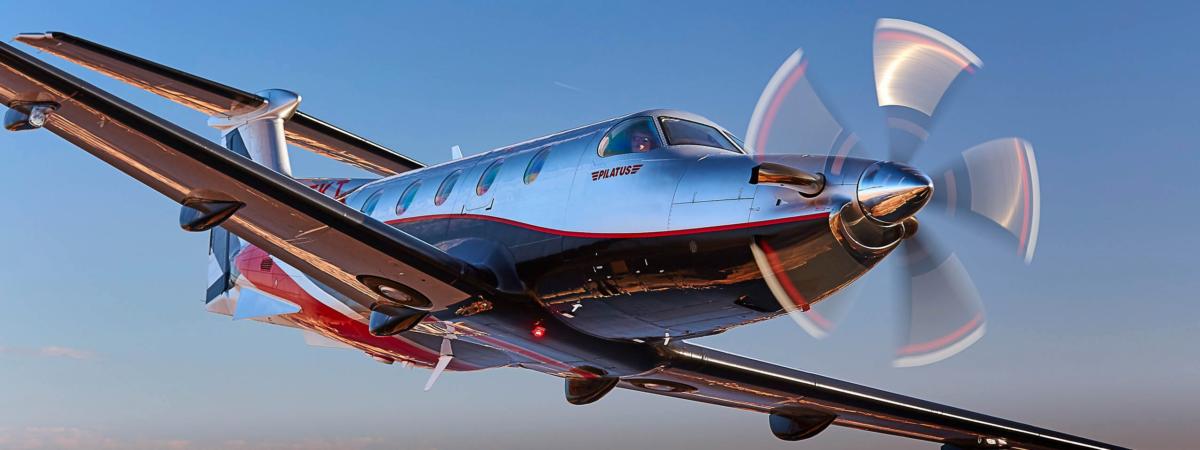Pilatus PC-12 view for Martha's Vineyard charter