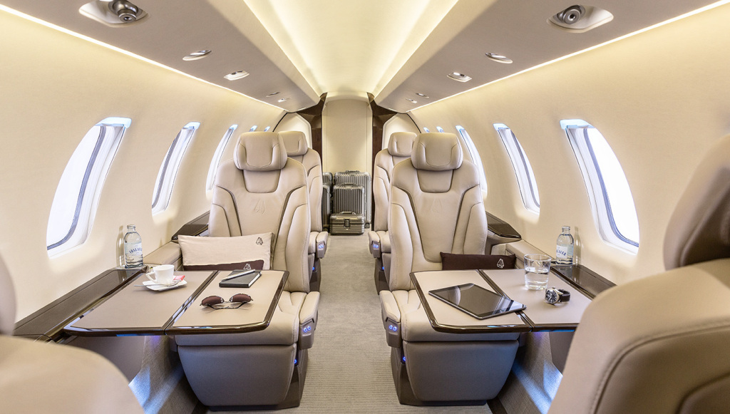 Pilatus PC-24 cabin for Martha's Vineyard charter